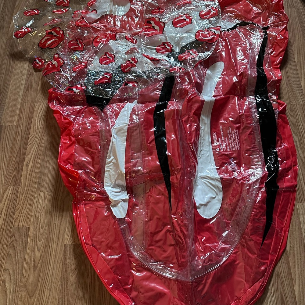 Red and Black Inflatable Float